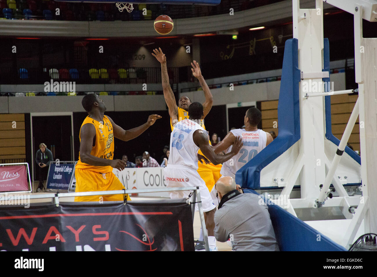 The London Lions basketball team suffer a narrow 8 point defeat at home