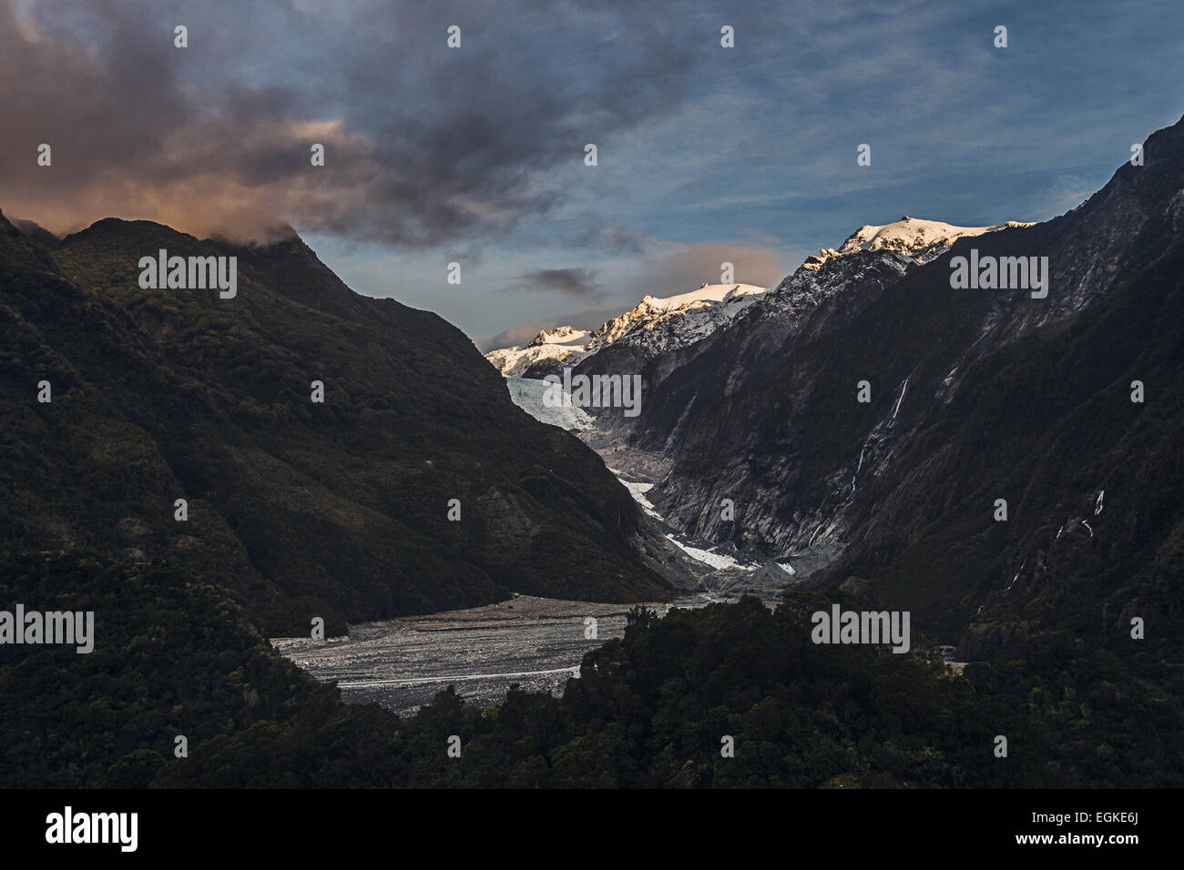 Franz Josef Glacier, South Island, New Zealand Stock Photo