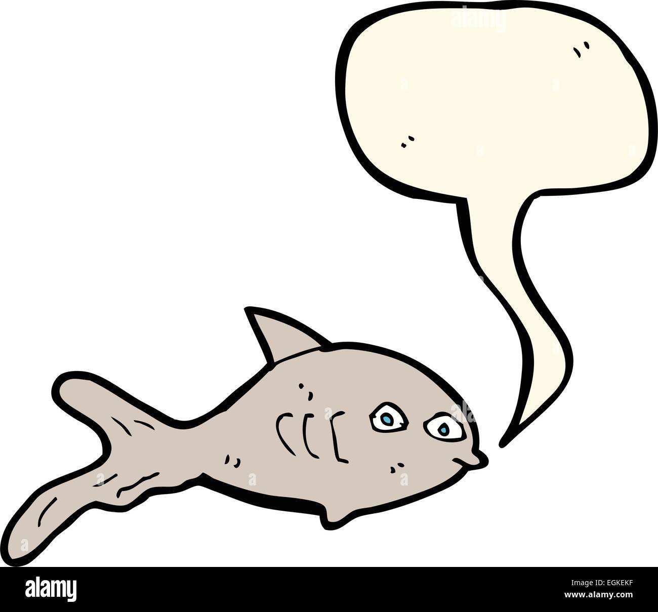 cartoon fish with speech bubble Stock Vector Image & Art - Alamy