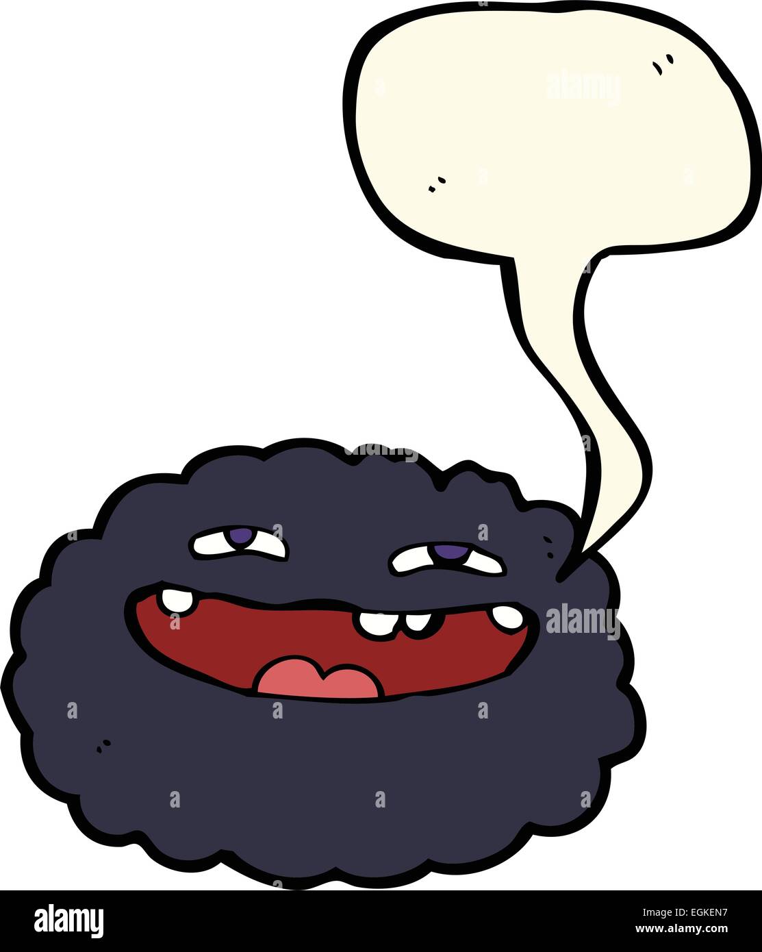 happy cartoon cloud with speech bubble Stock Vector Image & Art - Alamy