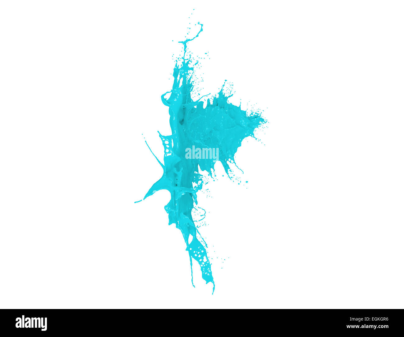 Light Blue Paint Splatter Stock Photo Alamy