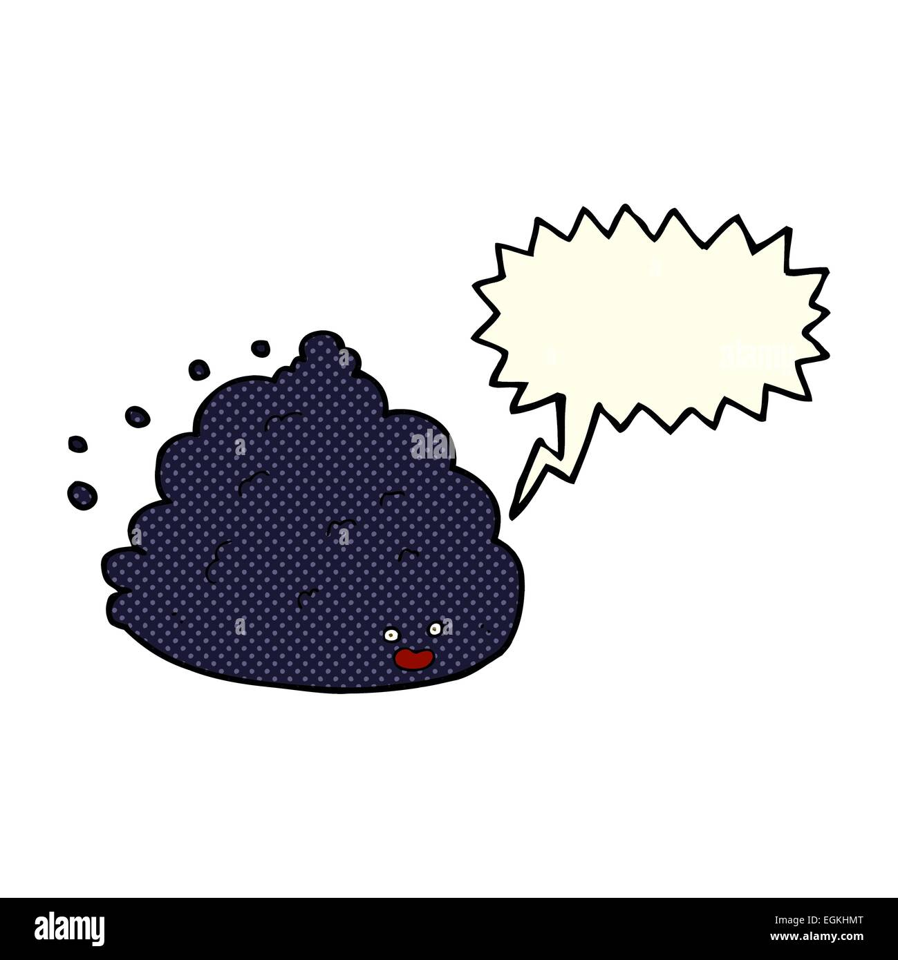 cartoon cloud character with speech bubble Stock Vector Image & Art - Alamy