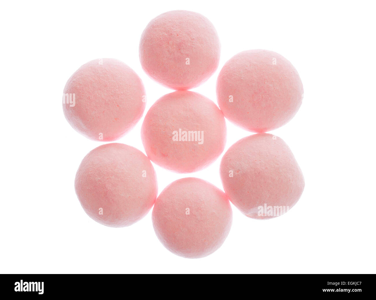 strawberry bon bon sweets cutout Stock Photo