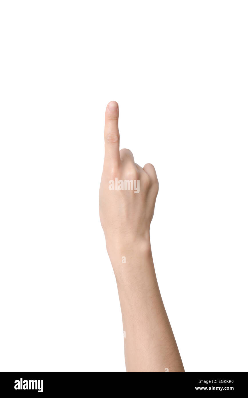 Number 1 hand gesture hi-res stock photography and images - Alamy