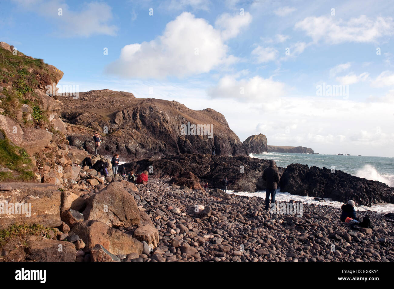 Kynance Cove as seen in Poldark is a cove on the eastern side of Mount