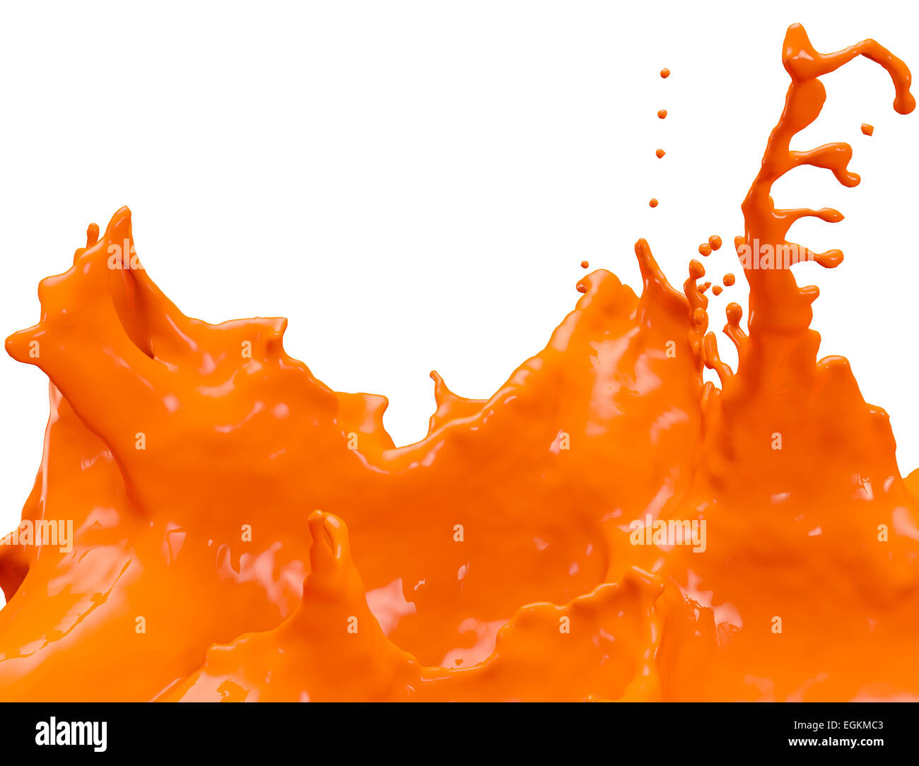 Orange paint splash hi-res stock photography and images - Alamy