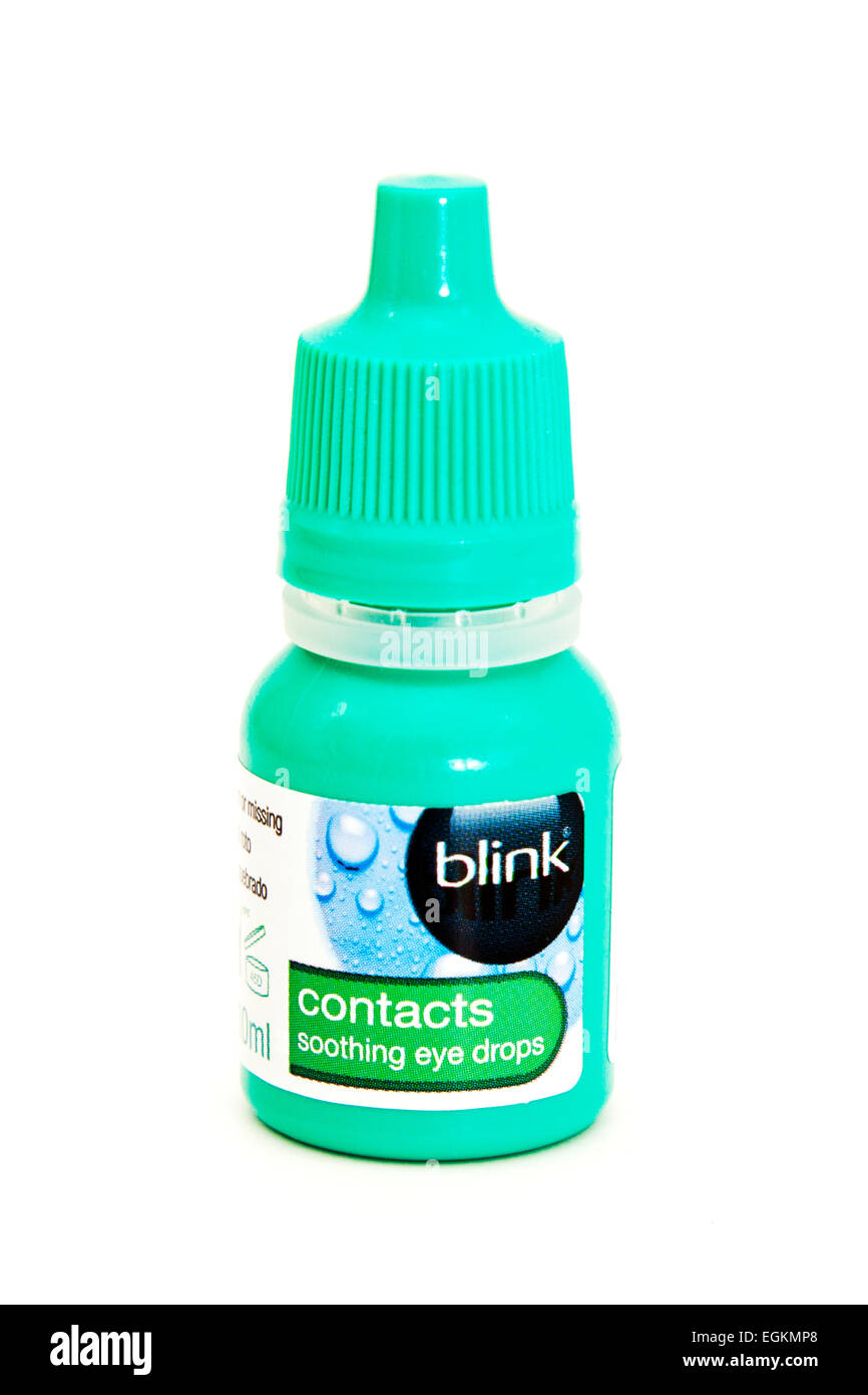 Contact lens eye drops Blink contacts soothing product care logo cutout