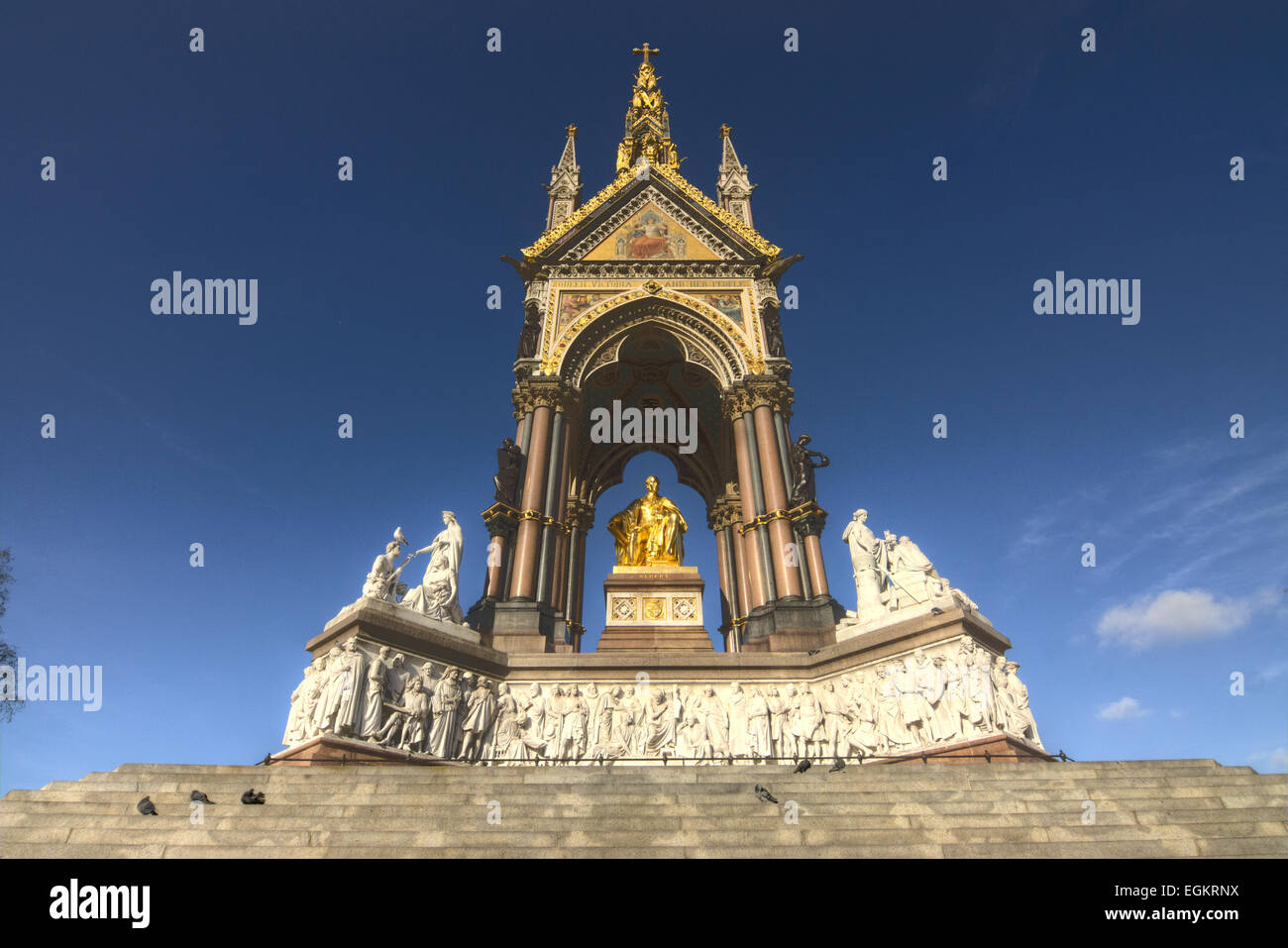 Prince Albert Memorial  London Stock Photo