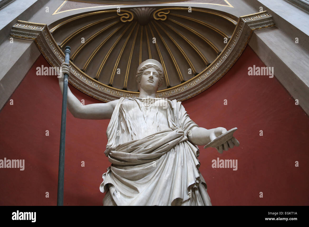 Statue of Hera. 2nd century AD copy of a late Hellenic original. Barberini Collection. Pio-Clementine Museum. Vatican Museums. Stock Photo