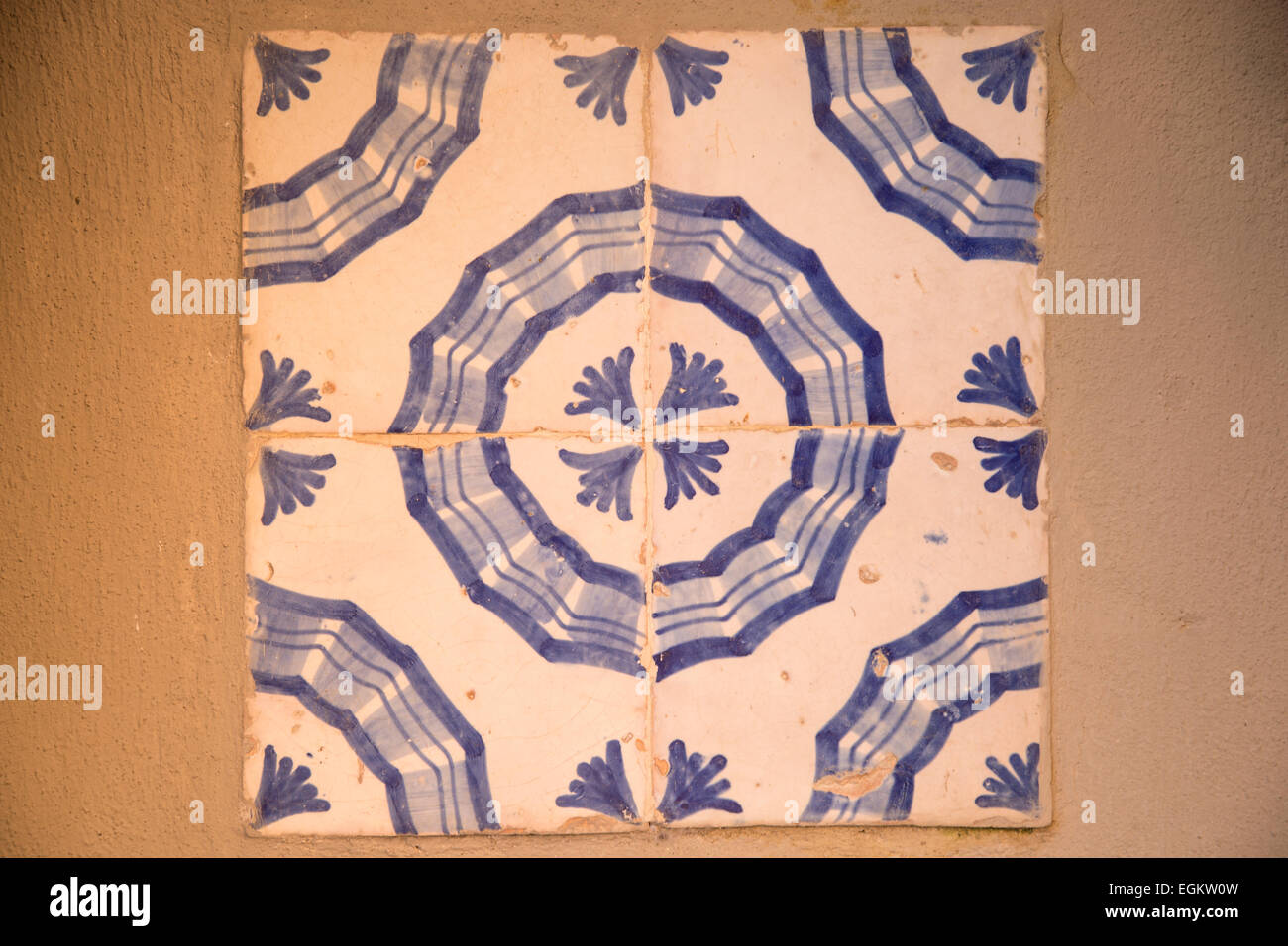 Vintage decorated ceramic Italian tiles Stock Photo Alamy