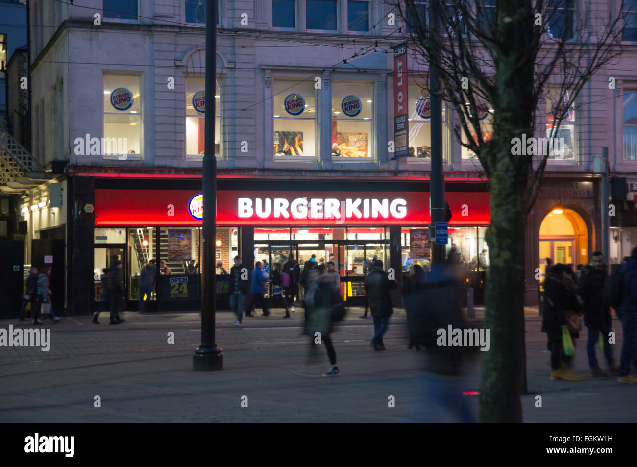 Burger King, Manchester Stock Photo Alamy