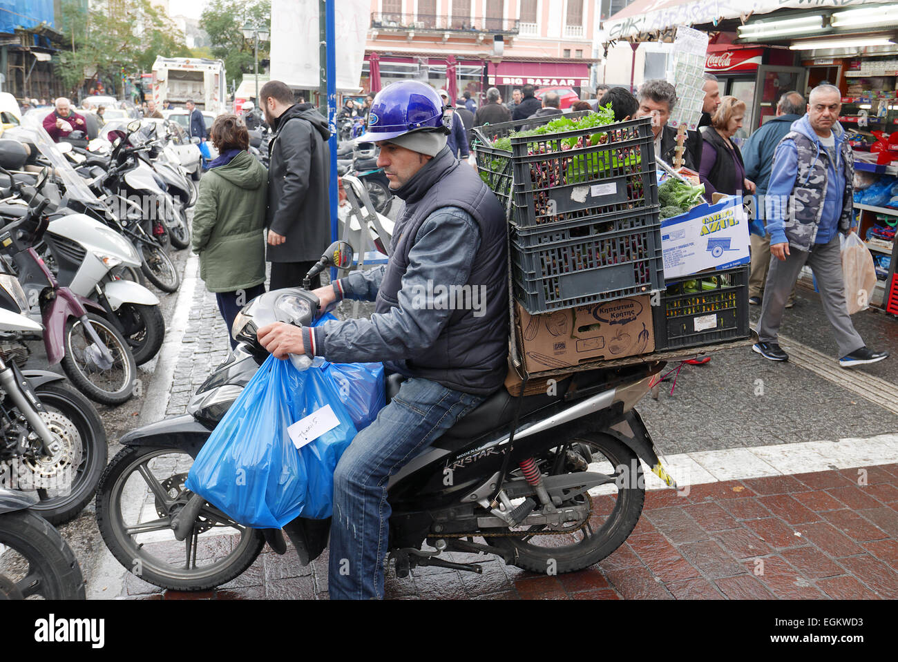 Greek Moped High Resolution Stock Photography and Images - Alamy