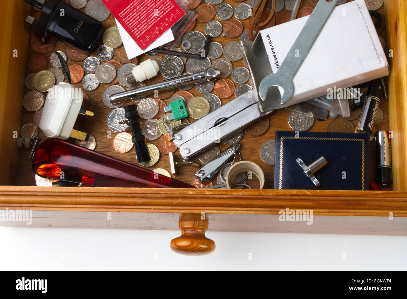 Contents of a drawer. A man drawer Stock Photo 79113080 Alamy