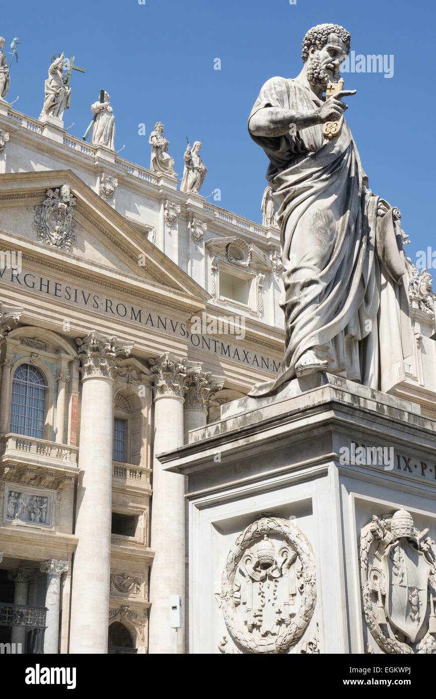 Statue of St. Peter, Saint Peter's Basilica, the Vatican, Rome, Italy