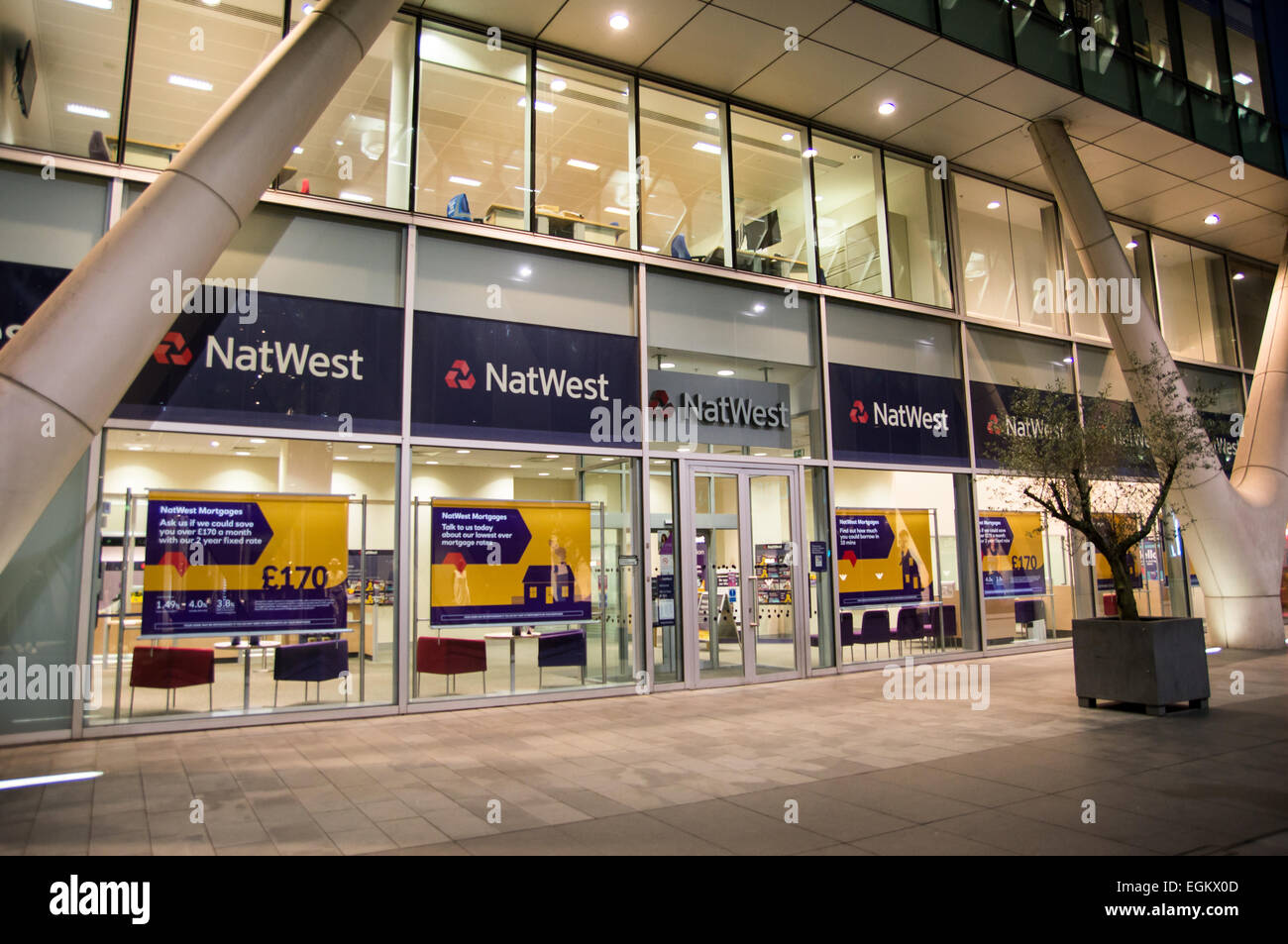 natwest spinningfields, manchester Stock Photo Alamy
