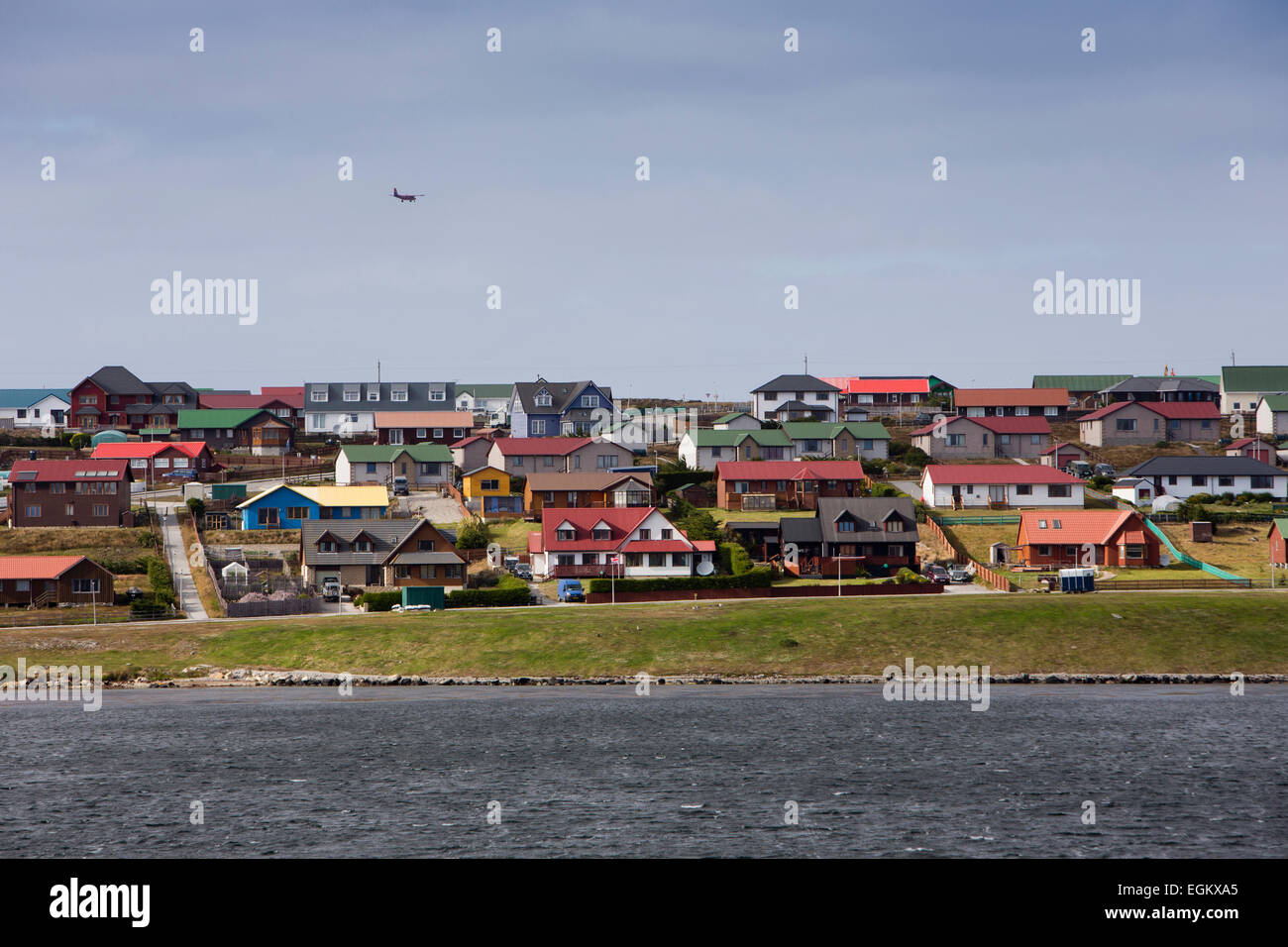 Stanley Falkland Islands Houses Buildings High Resolution Stock