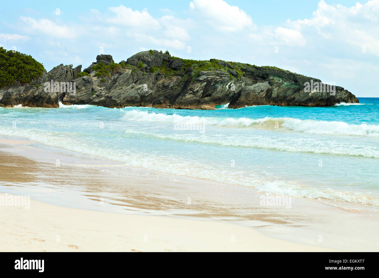 Horseshoe Bay Beach in Bermuda Stock Photo Alamy