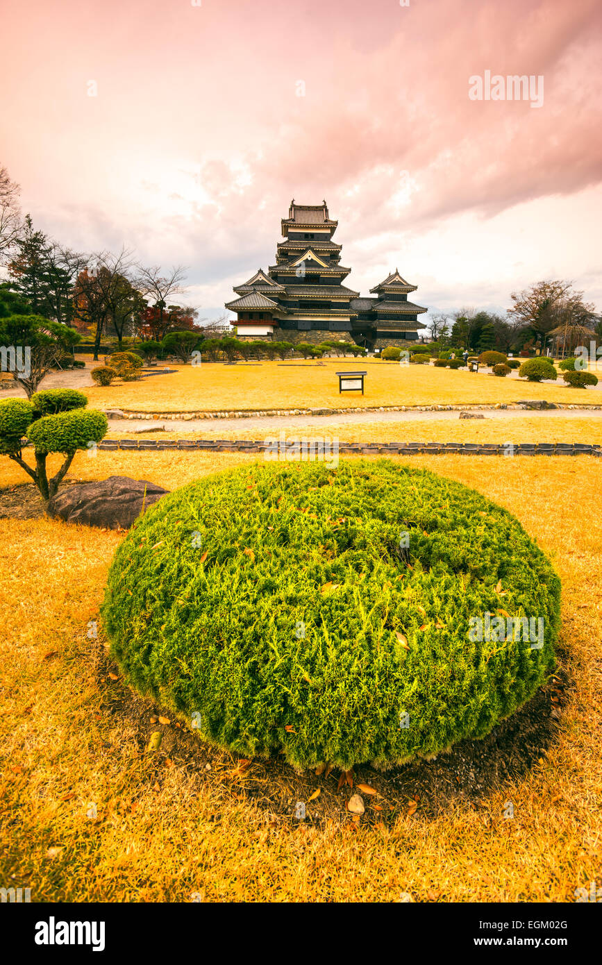 The Matsumoto Castle in Autumn, Nagano prefecture,  Japan. Stock Photo