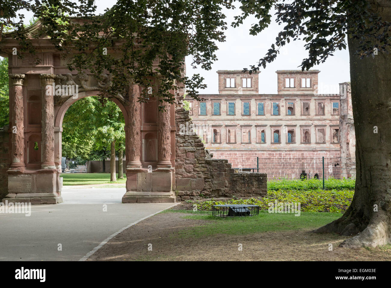 Heidelberg castle gate hi-res stock photography and images - Alamy