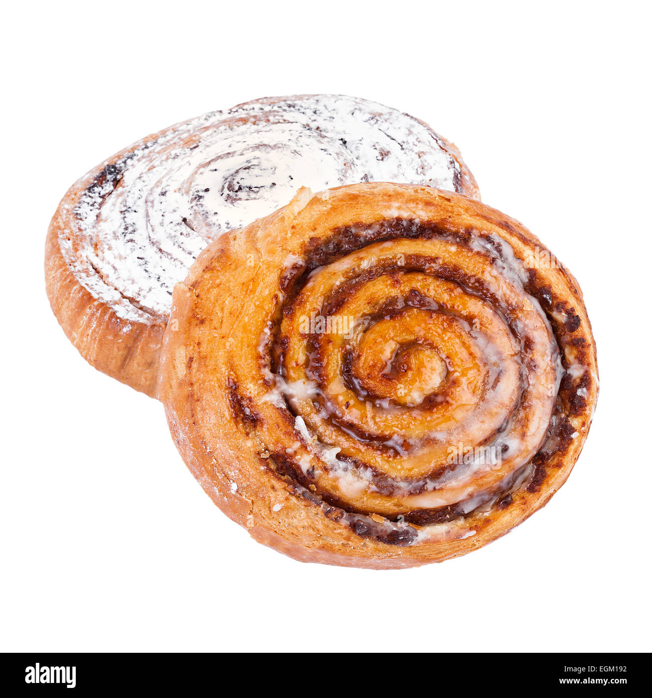 Coffee Buns Cakes isolated Stock Photo