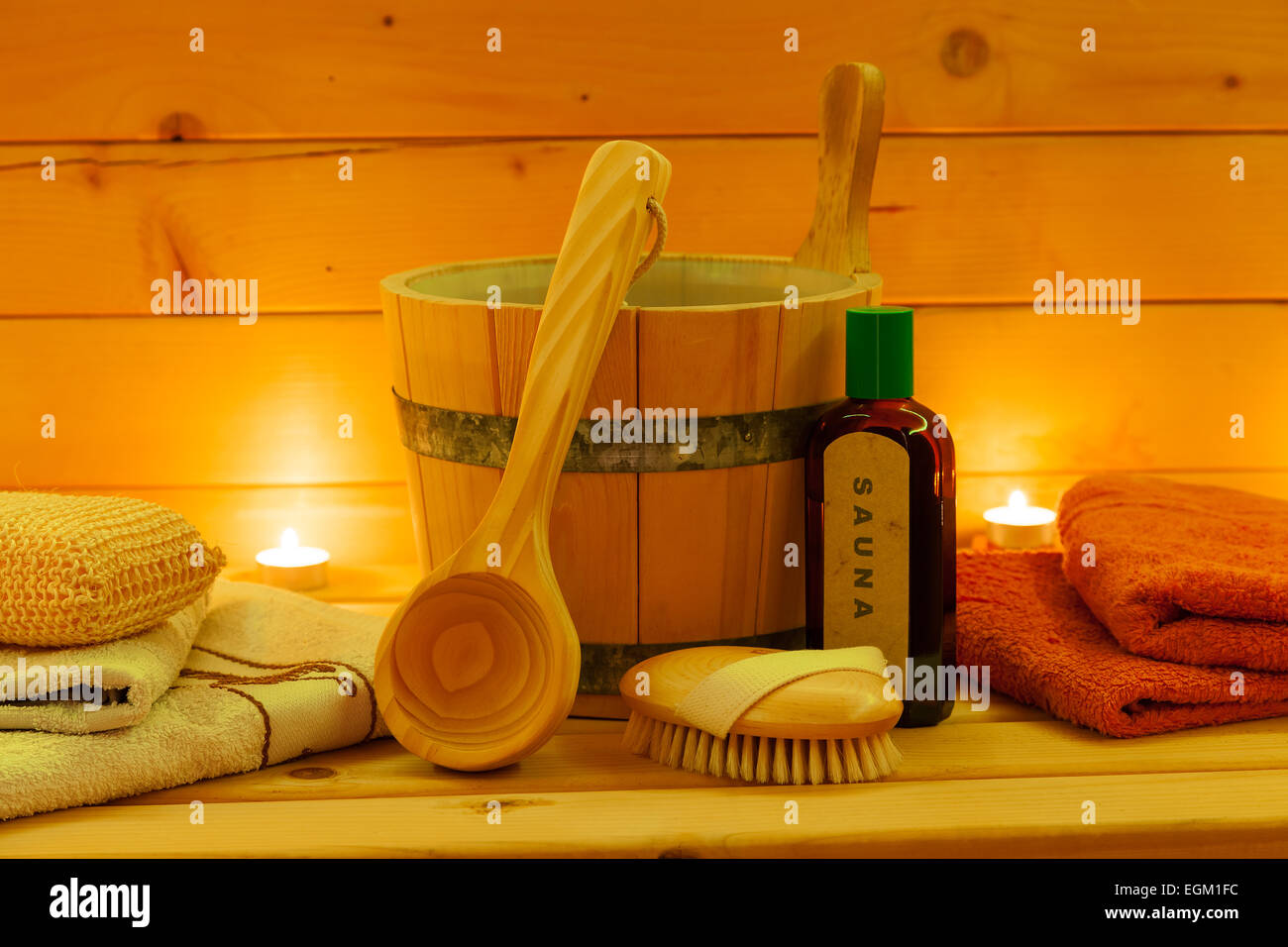 wellness sauna Stock Photo