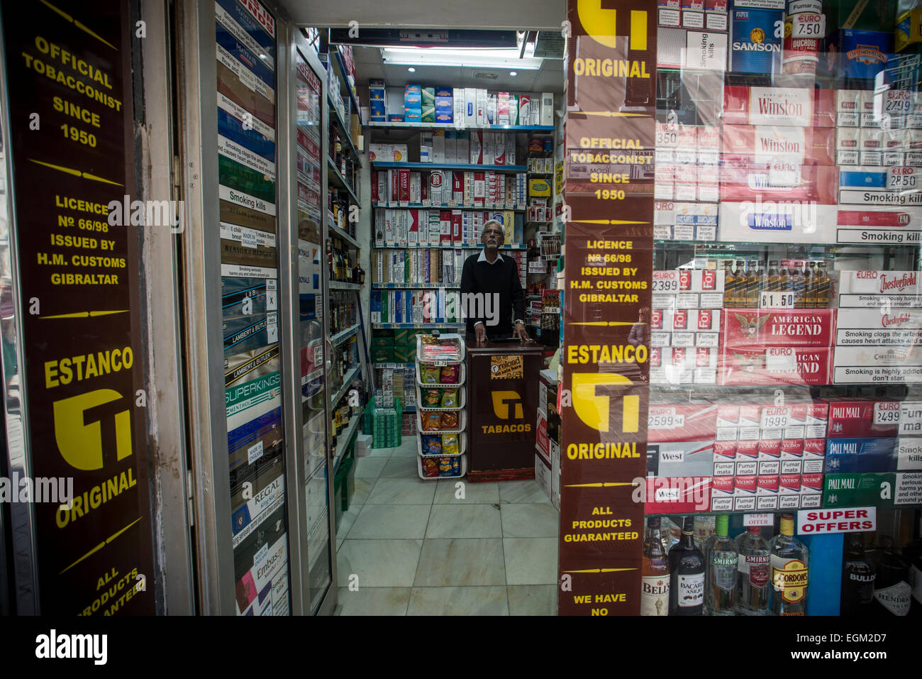 tobacco shop gibraltar Duty Free Editorial Stock Photo TC | Gibraltar Gibraltar