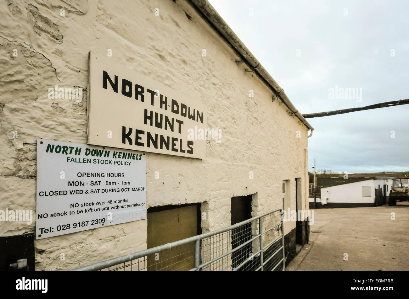 Comber, Northern Ireland, 25/10/2014 North Down Hunt Kennels Stock Photo Alamy