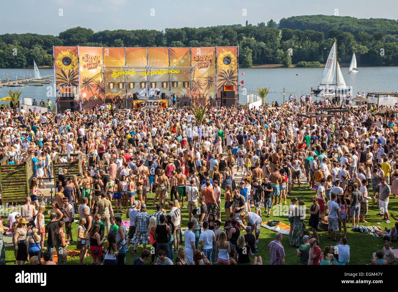 Techno and house music festival "SMAG Sundance Festival" at Seaside