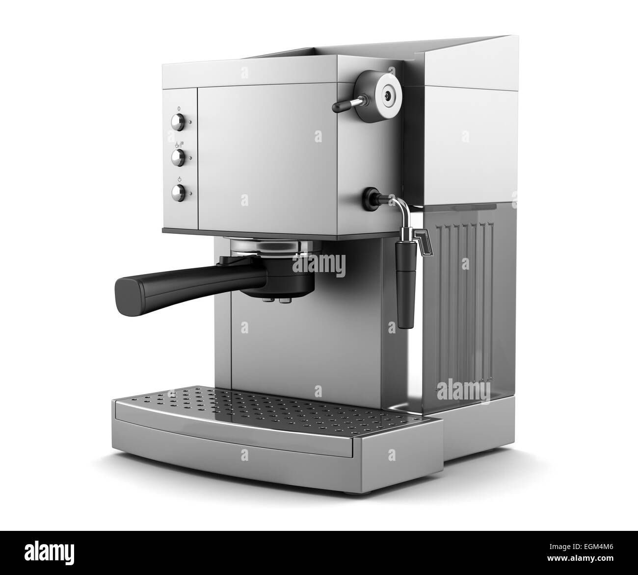 modern coffee machine isolated on white background Stock Photo