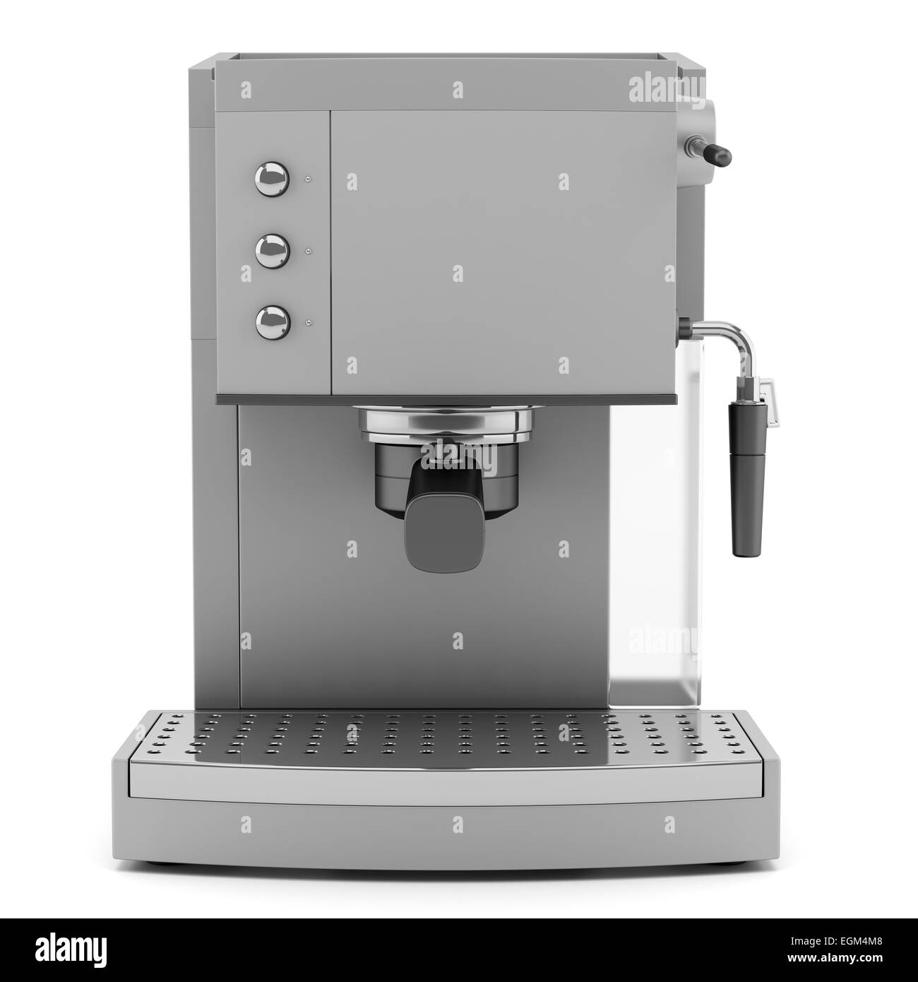 modern coffee machine isolated on white background Stock Photo