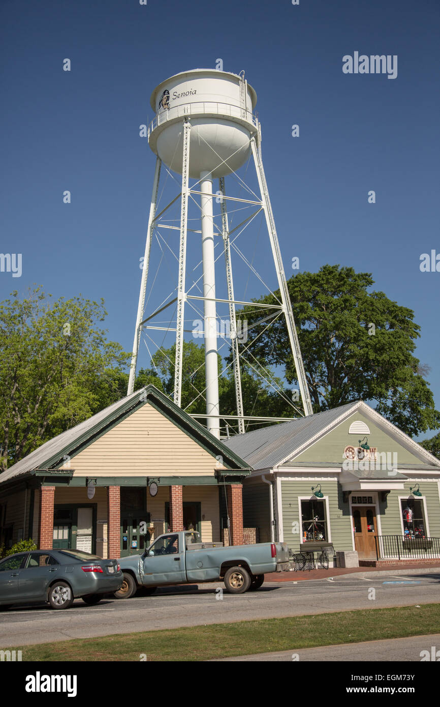 Town of Senoia where the television series The Walking Dead is filmed