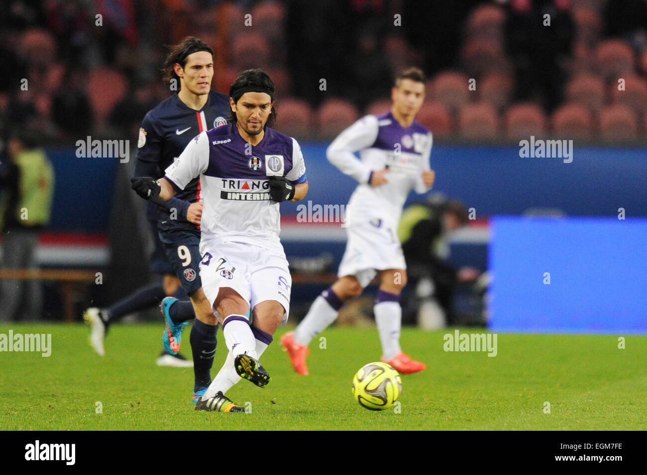 Abel AGUILAR - 21.02.2015 - Paris Saint Germain/Toulouse - 26eme journee de Ligue 1.Photo : Johnny Fidelin/Icon Sport Stock Photo