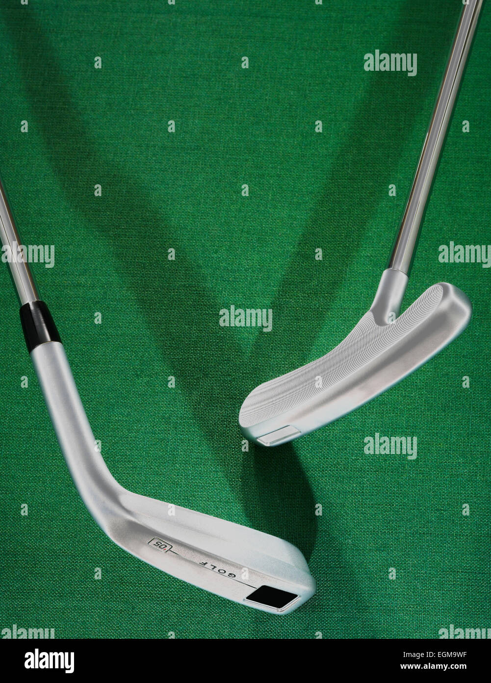 Two Golf Putters Stock Photo Alamy