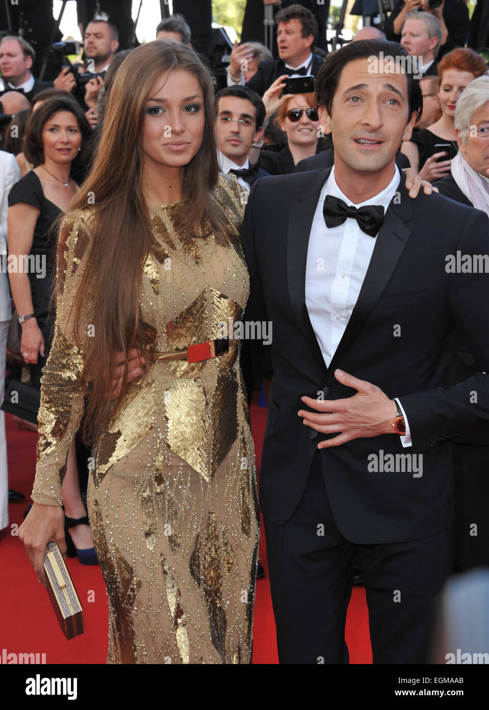CANNES FRANCE MAY 21 2013 Adrien Brody Lara Lieto At Gala cannes-france-may-21-2013-adrien-brody-lara-lieto-at-gala
