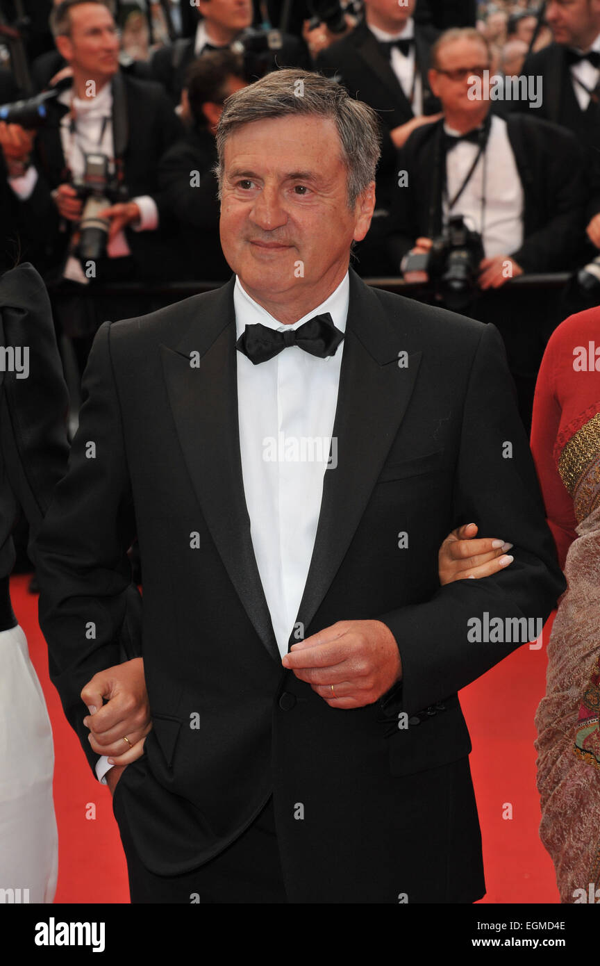 CANNES, FRANCE - MAY 16, 2013: Daniel Auteuil at the gala premiere of 'Young & Beautiful' ('Jeune & Jolie') in competition at the 66th Festival de Cannes. Stock Photo