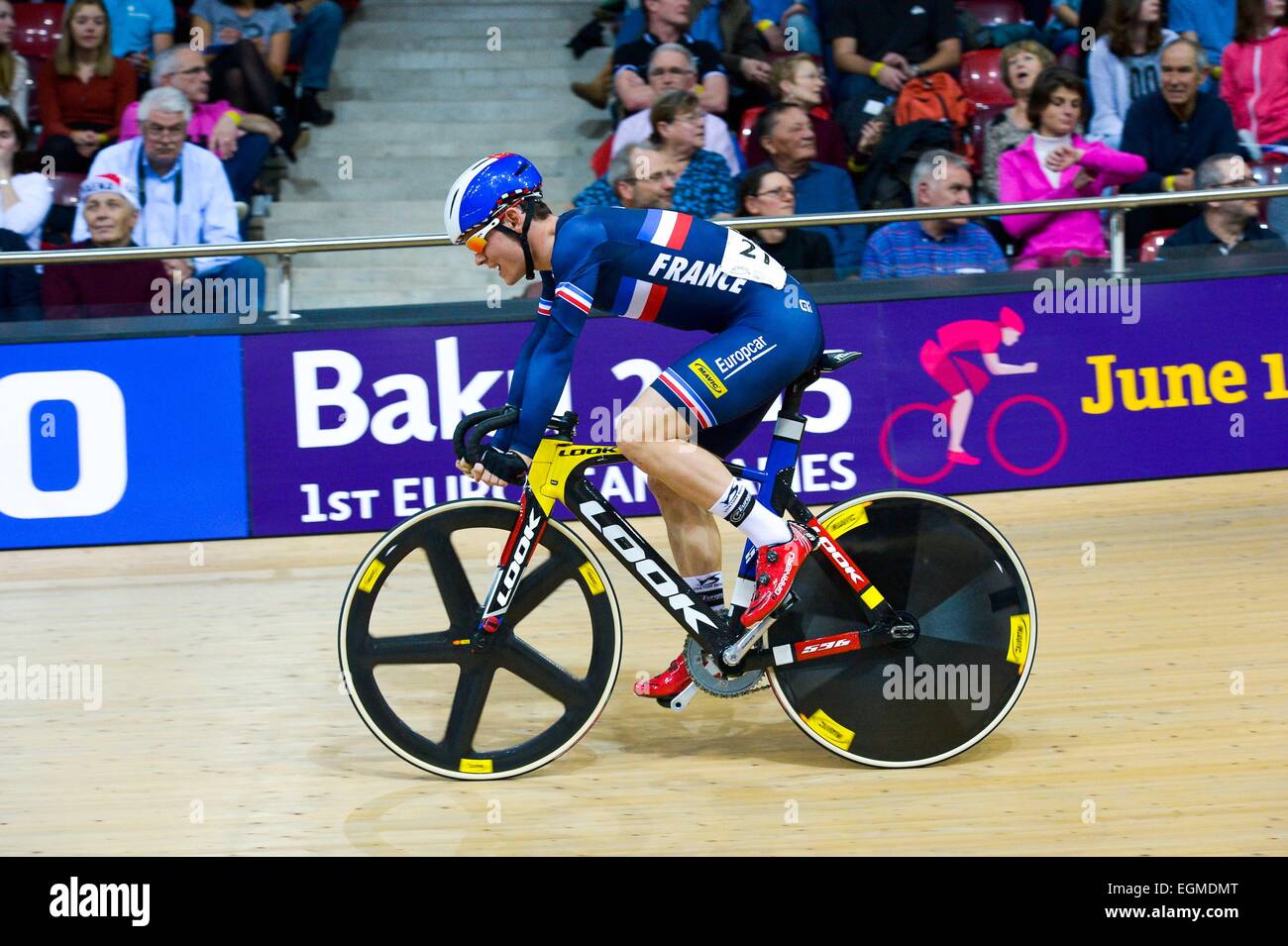 Thomas Boudat - 20.02.2015 - Cyclisme sur piste - Championnats du Monde - Saint Quentin En Yvelines -.Photo : Andre Ferreira / Icon Sport Stock Photo
