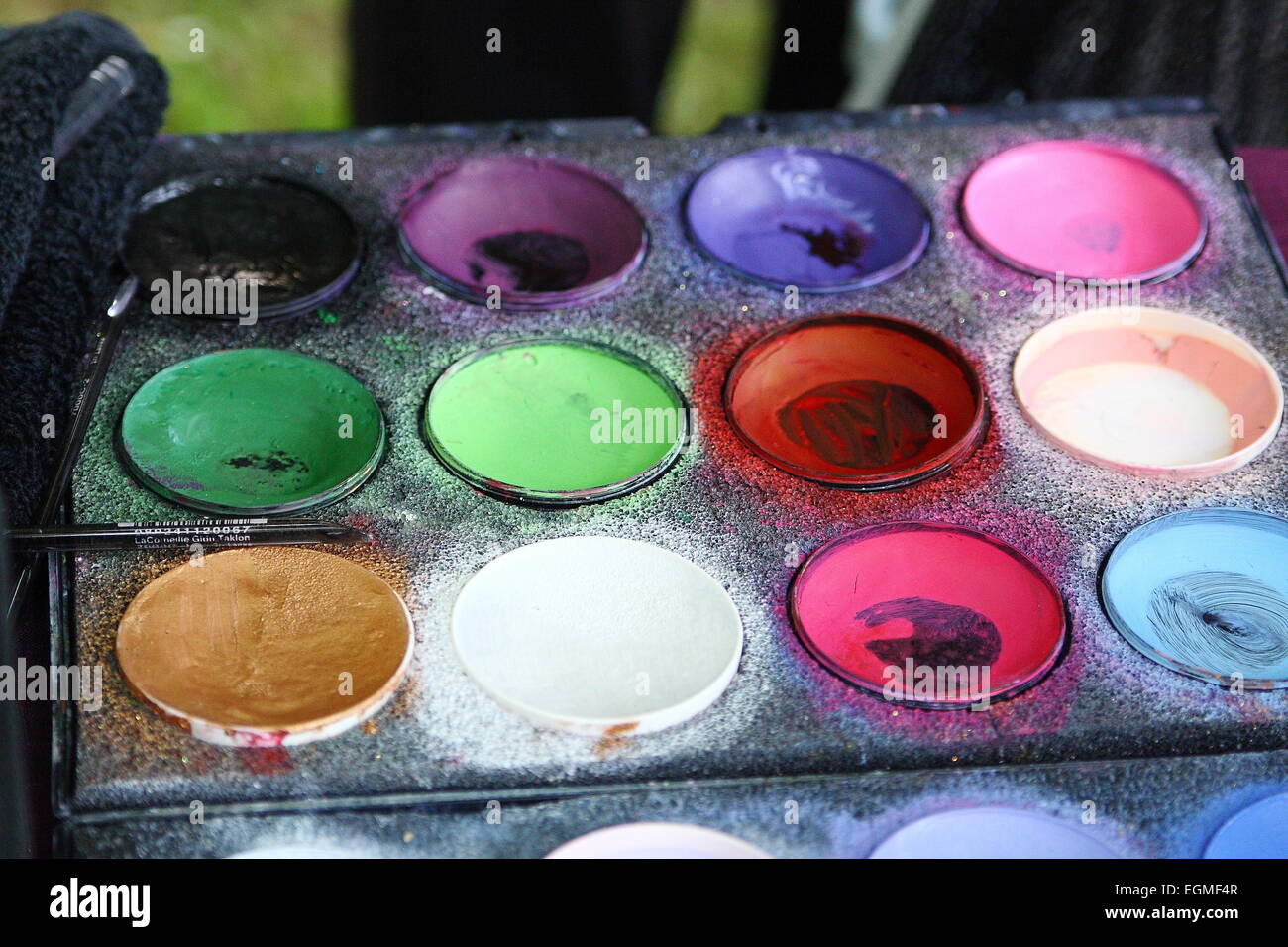 Face painting paint set Stock Photo Alamy