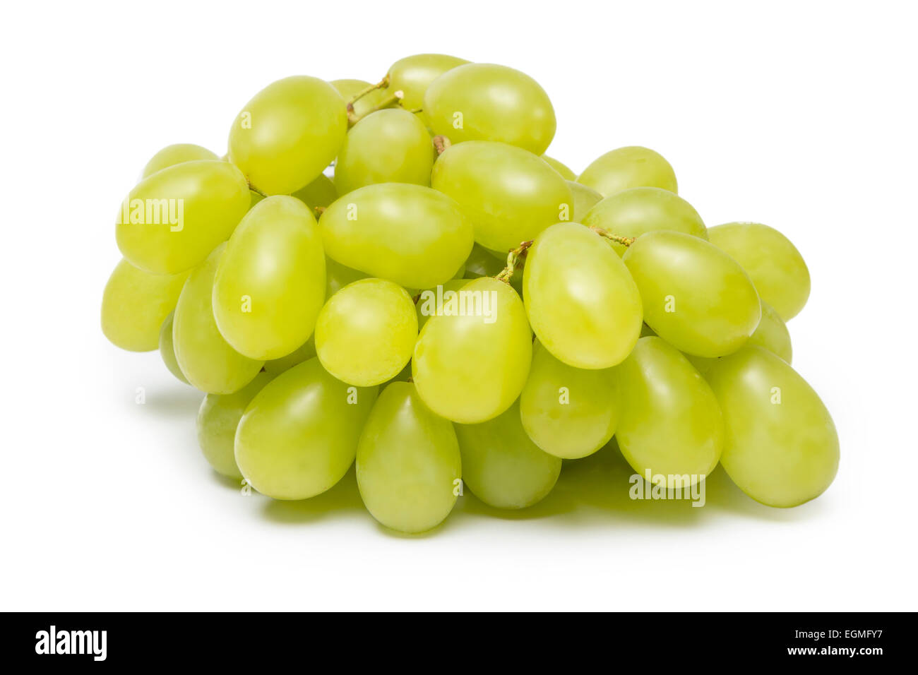 fresh green grapes isolated on white background Stock Photo - Alamy