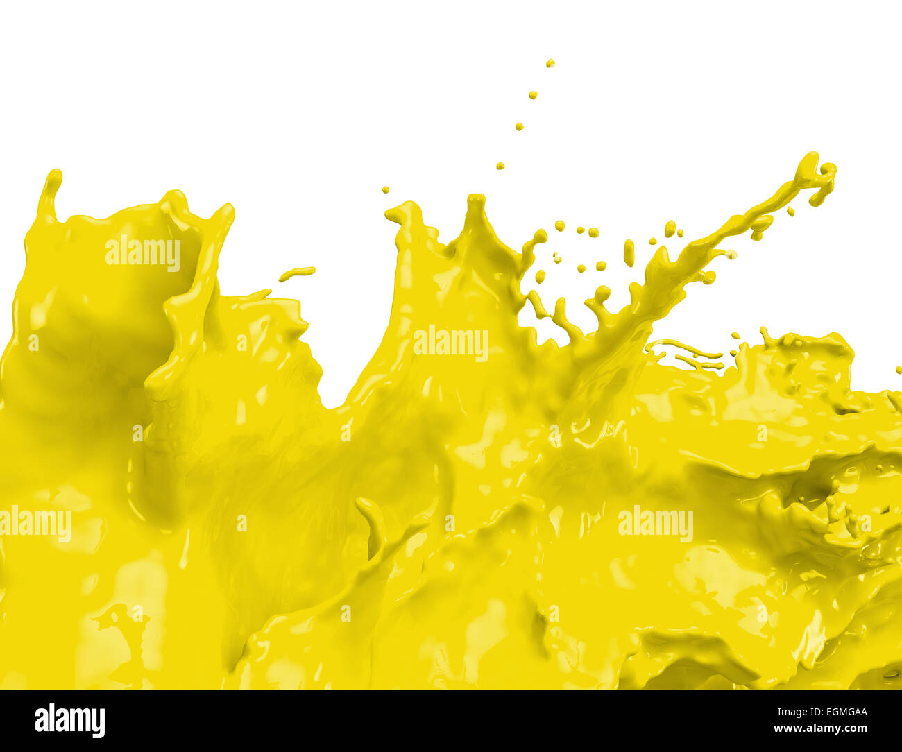 Yellow Paint splatter Stock Photo - Alamy