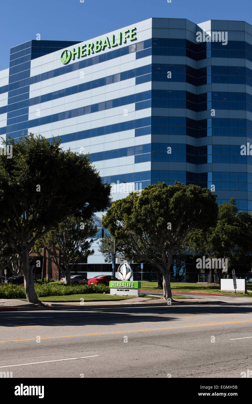 The exterior of the Herbalife office building in Torrance California
