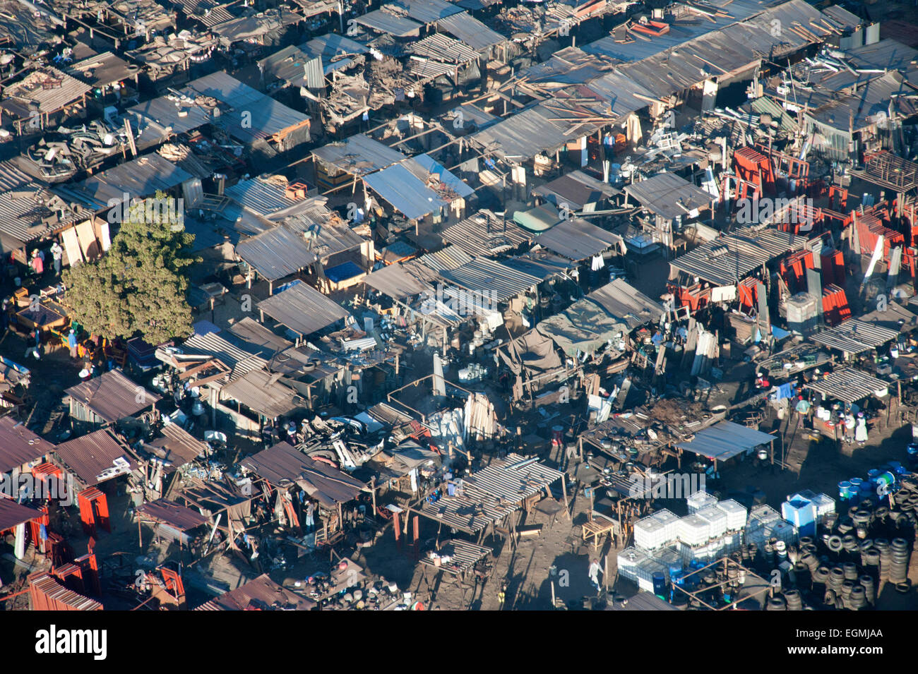 African slum aerial hi-res stock photography and images - Alamy