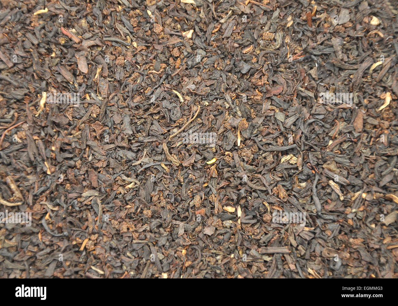 Detailed but simple image of black tea mix Stock Photo Alamy