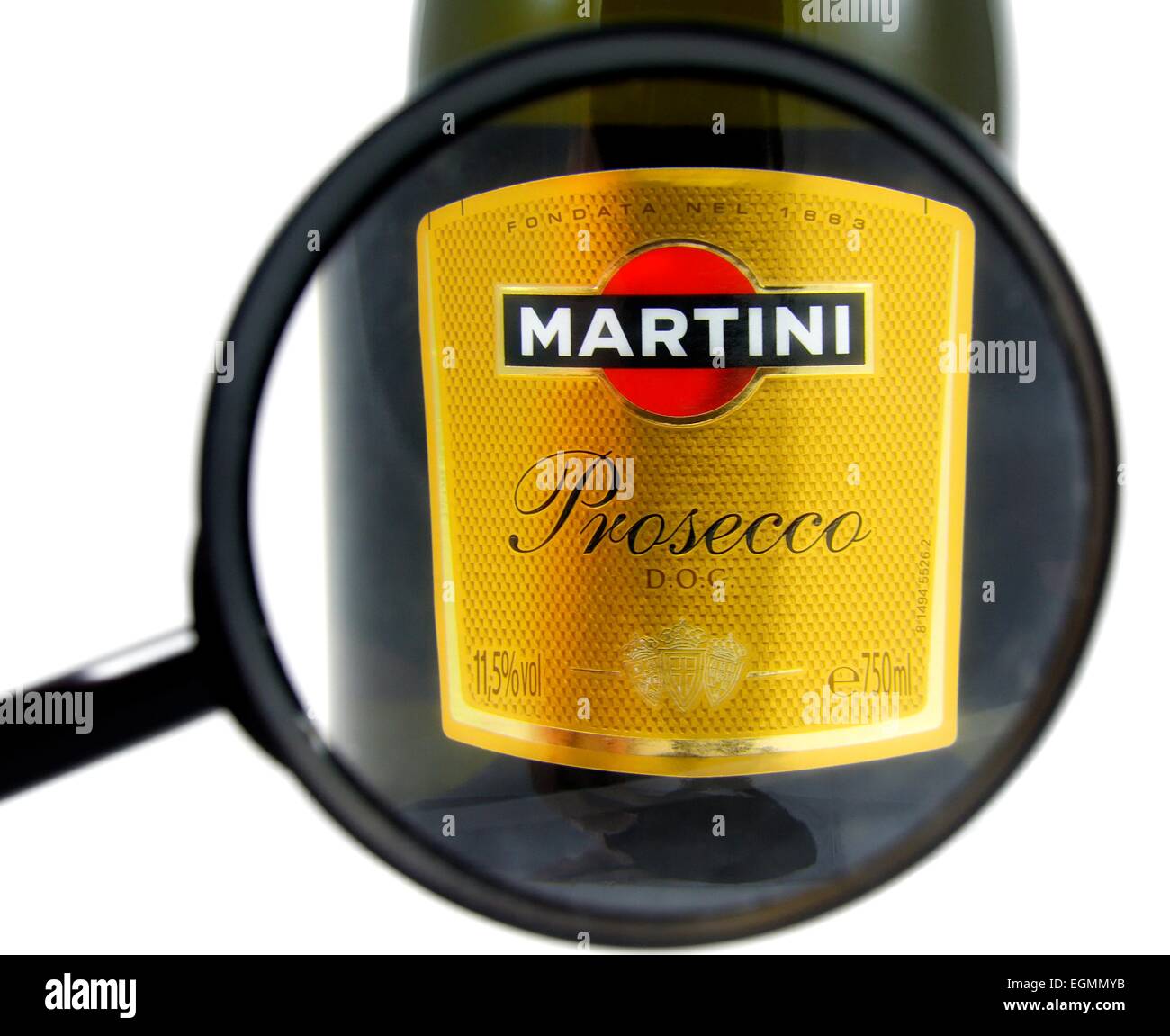 A bottle of martini prosecco champagne Stock Photo Alamy