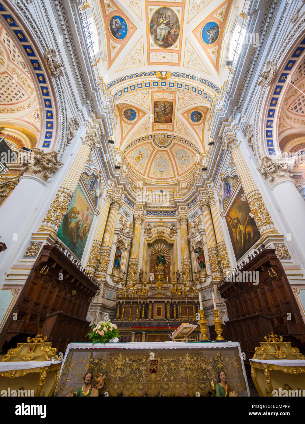 Church of San Pietro, Modica, Ragusa Province, Sicily, Italy Stock Photo