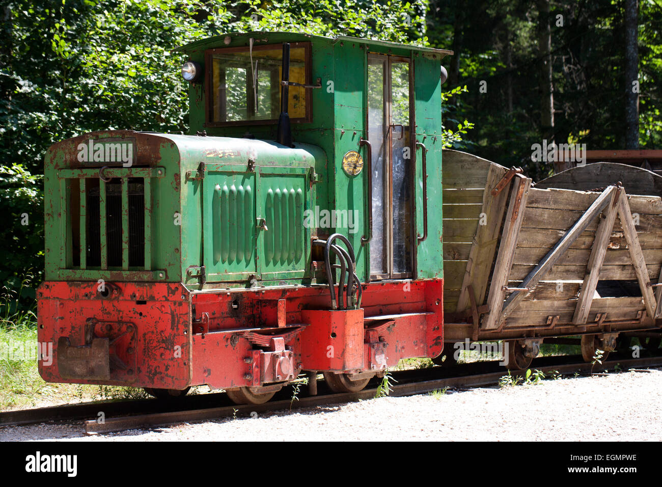 Museum railway, Großgmain open-air museum, Großgmain, Salzburg State, Austria Stock Photo