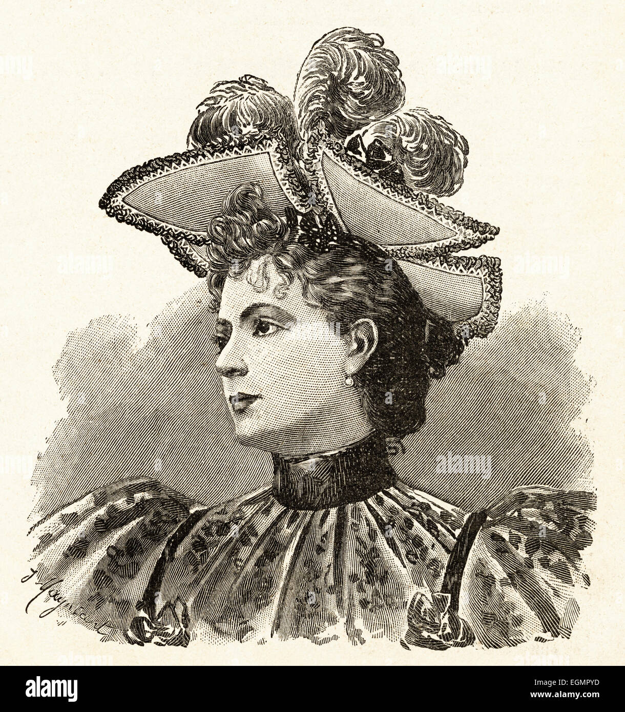 Victorian fashion woman hi-res stock photography and images - Alamy