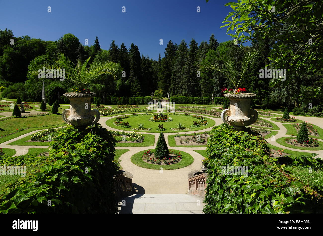 Rose Garden, Konopiste Castle Stock Photo - Alamy