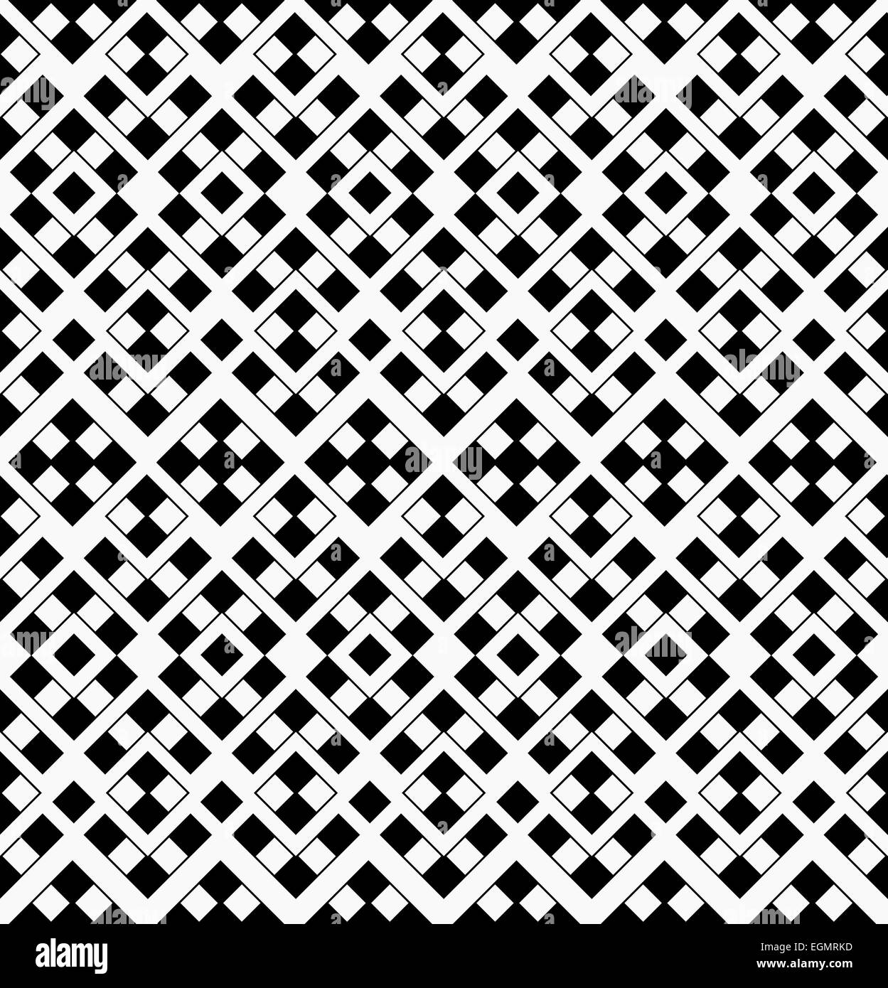 Abstract Geometric Seamless Pattern from Black and White Squares ...