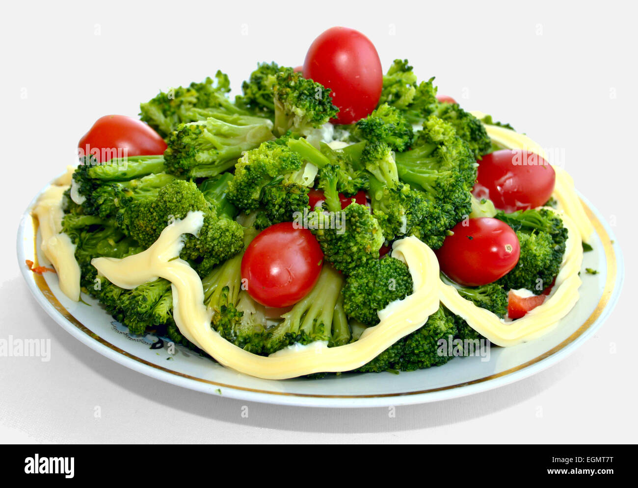 juicy salad of green vegetables Stock Photo Alamy