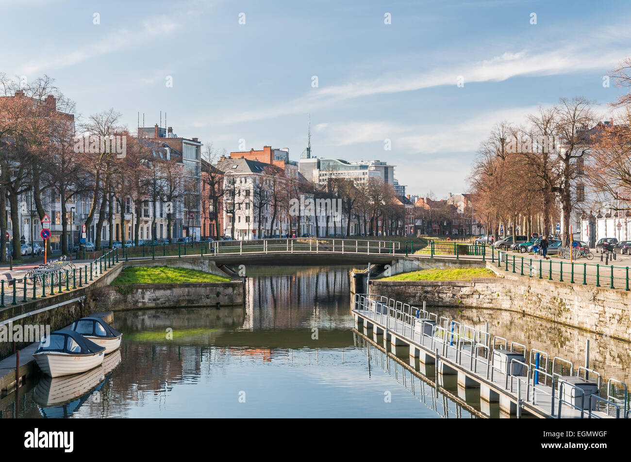 Start of spring in Gent Stock Photo - Alamy